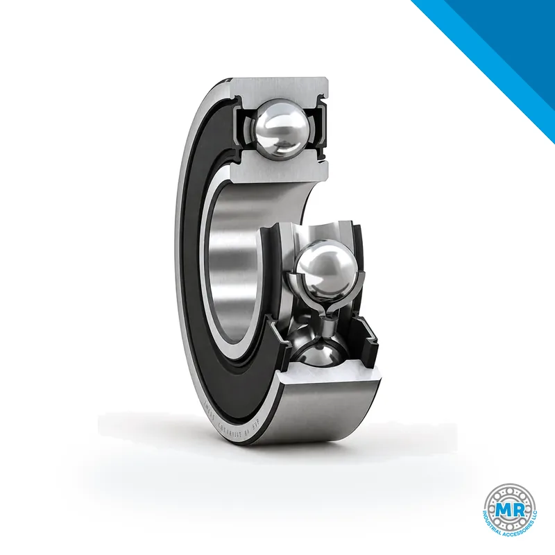 Deep groove ball bearing with rubber seals on both sides, metal ring · SKF 6203-2RSH/C3