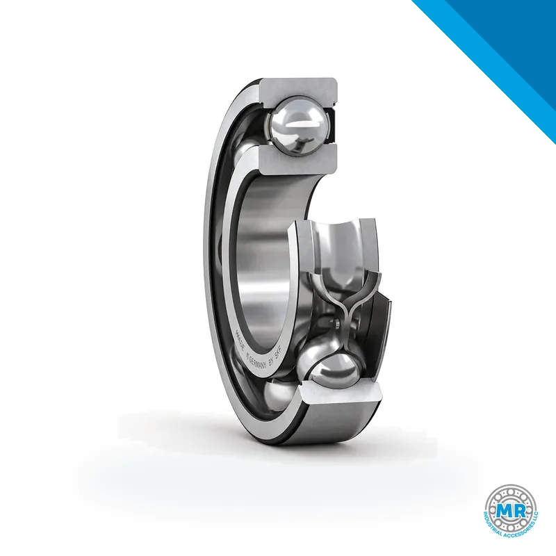 Steel deep groove ball bearing with side shields · SKF 6008-Z