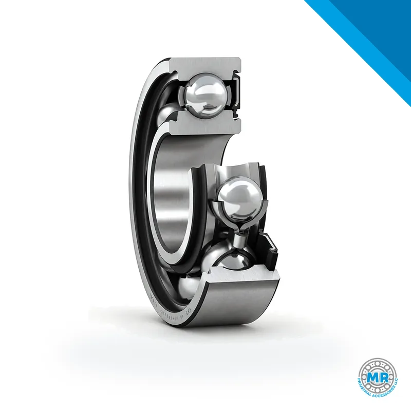 Rodamiento rígido de bolas pequeño, anillo metálico con sellos laterales negros · SKF 608-RSH