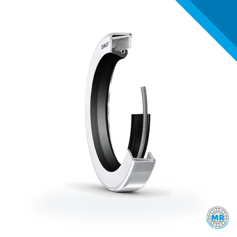 SKF rubber radial shaft seal with sealing lip and spring · SKF 97542