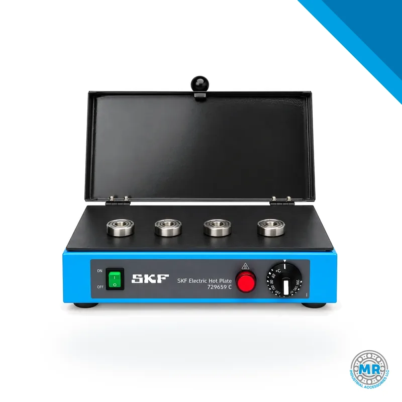 Electric heating plate with metal surface and controls · SKF 729659 C