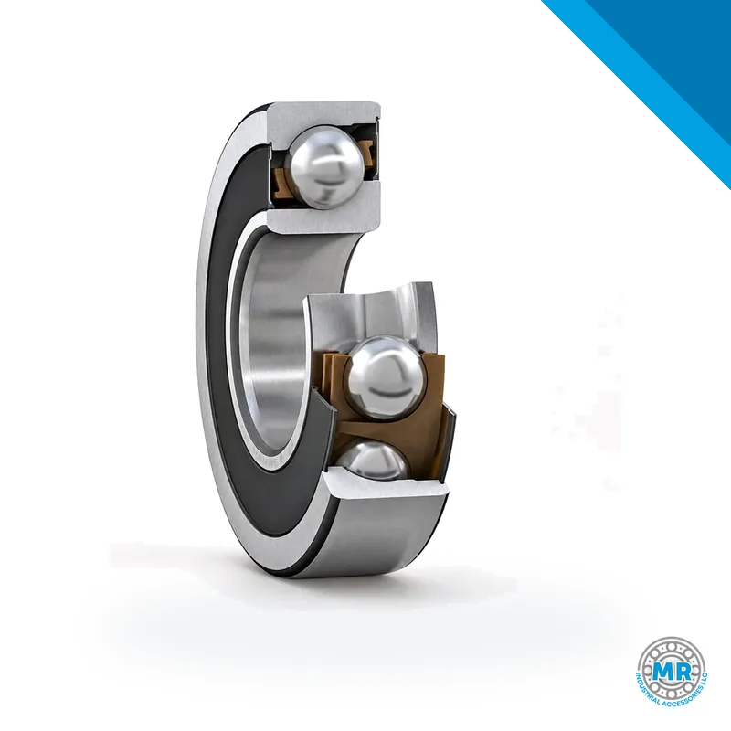 Angular contact ball bearing with seals on both sides and polyamide cage · SKF 7209 BE-2RZP