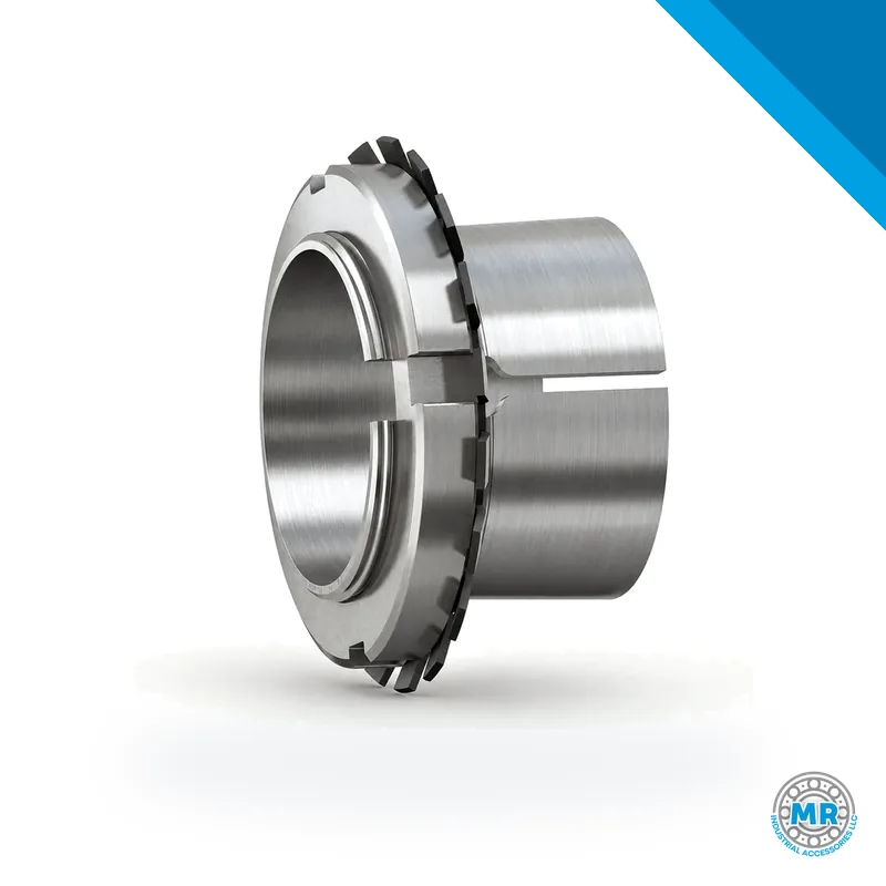 Cylindrical steel adapter sleeve with groove and nut · SKF H 313 E
