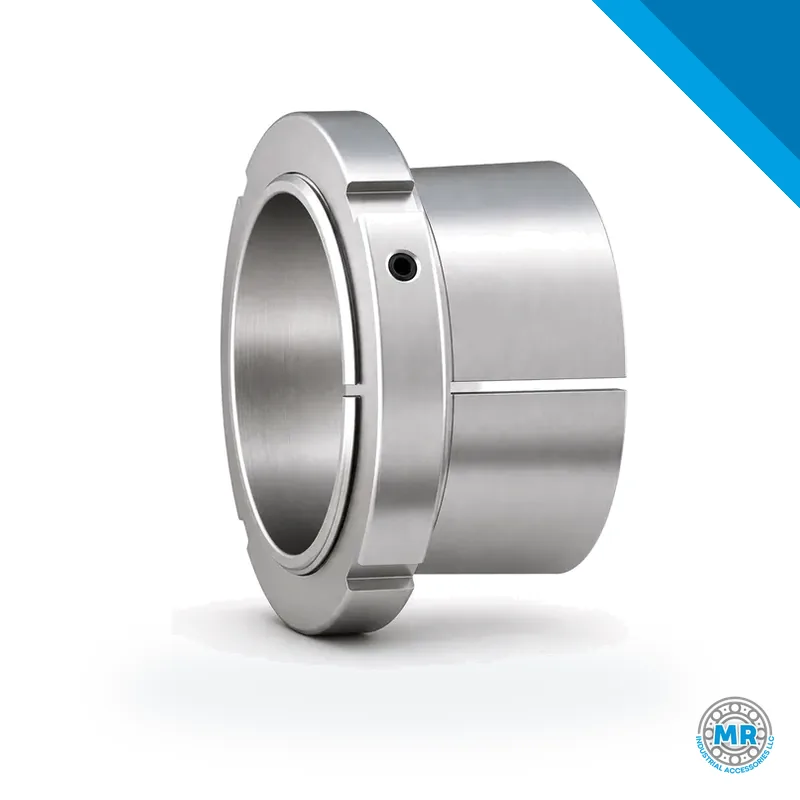Steel adapter sleeve with external thread and slots · SKF H 320 E