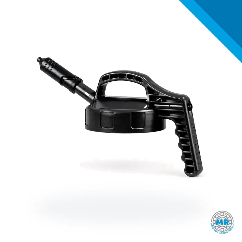 Short spout cap, black, for oil drum · SKF LAOS 09095