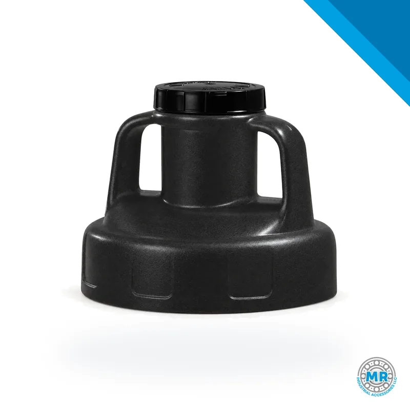 Utility cap with two handles, black, for oil drum · SKF LAOS 09873