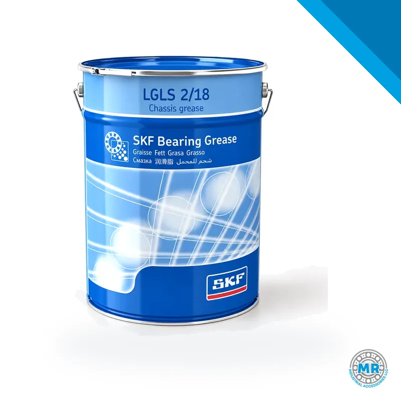 Lubricating grease cartridge in a cylindrical metal container · SKF LGLS 2/180