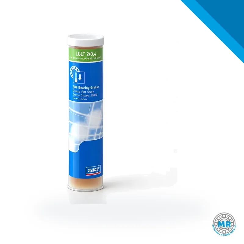 Light-colored grease tube with cap · SKF LGLT 2/1