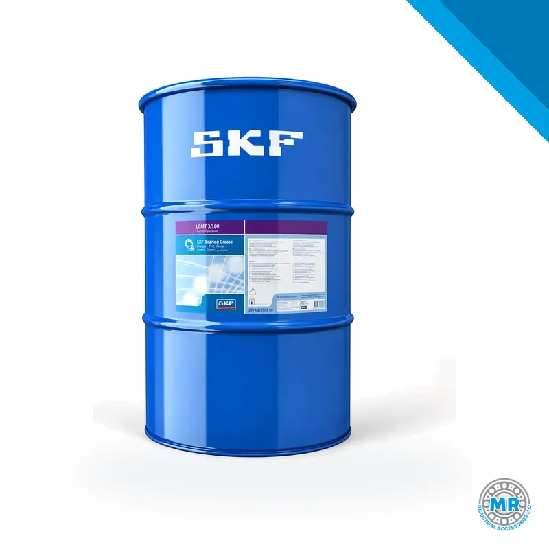 Lubricating grease cartridge in cylindrical metal container · SKF LGMT 3/1