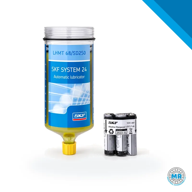Replacement cartridge with lubricating oil, 125 ml, with battery · SKF LHMT 68/SD250