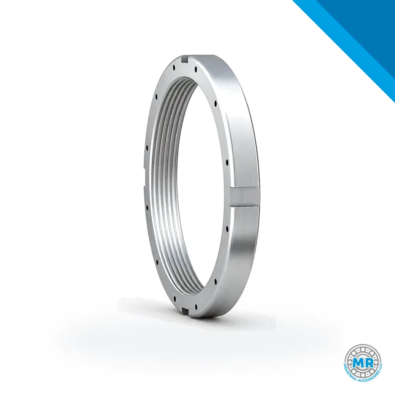 Lock nut with inch thread and wrench slots · SKF N 052