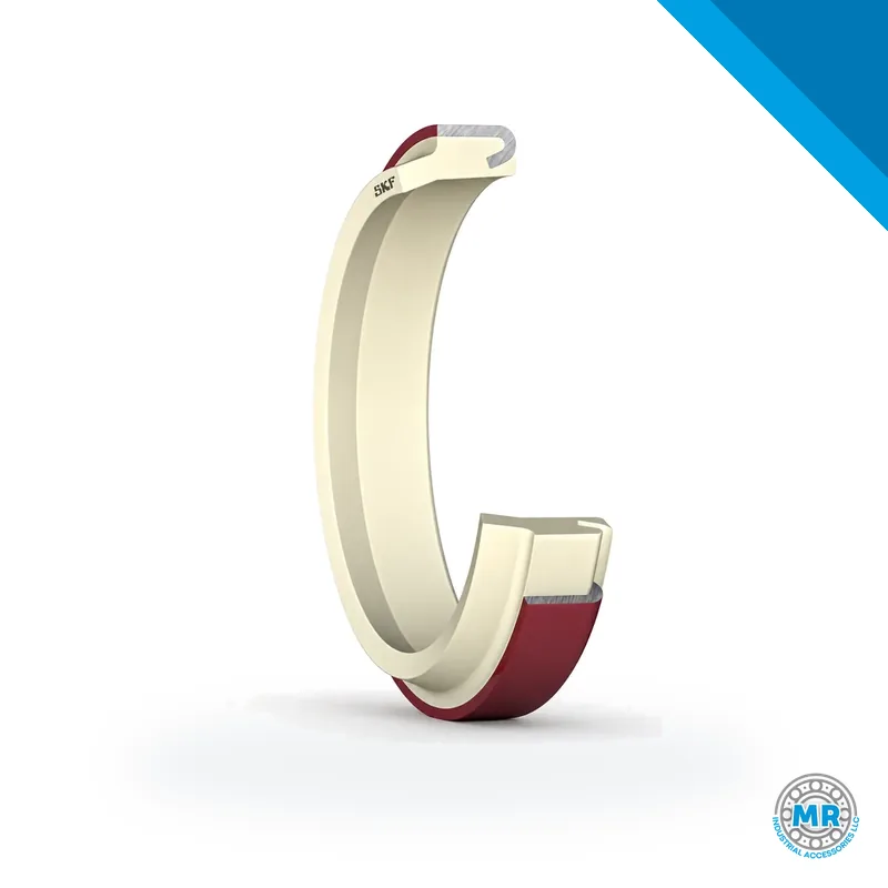 Polyurethane wiper seal with protruding lip and steel retaining ring · SKF PA 32X45X7X10