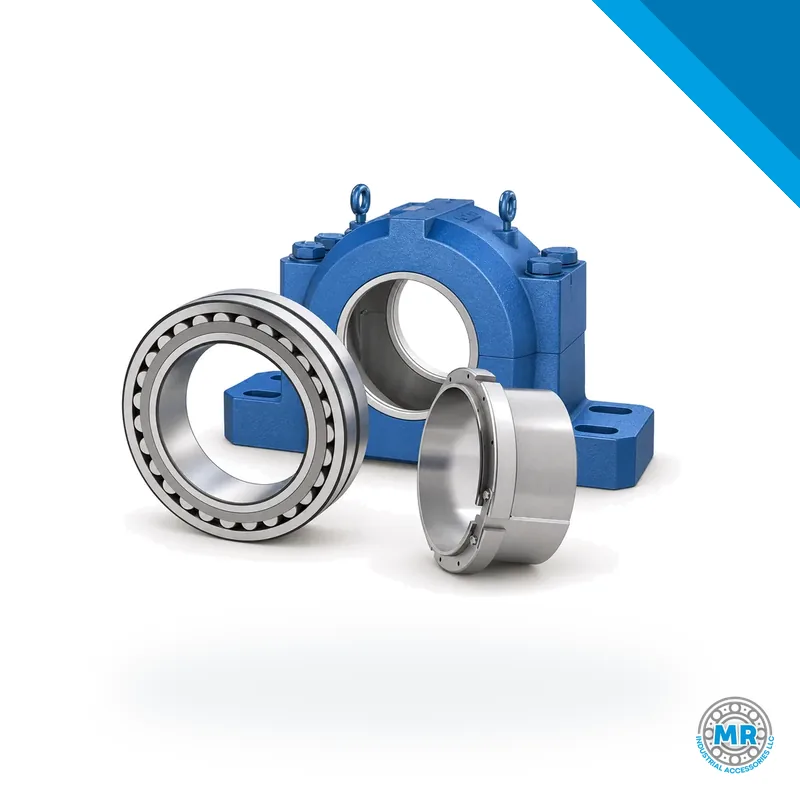 Split plummer block housing made of cast iron with bearing and seals · SKF SAFS 236