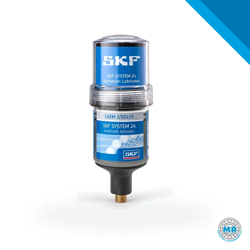 Single-point automatic lubricator, cylindrical shape, with label · SKF TLSD 125/FG2