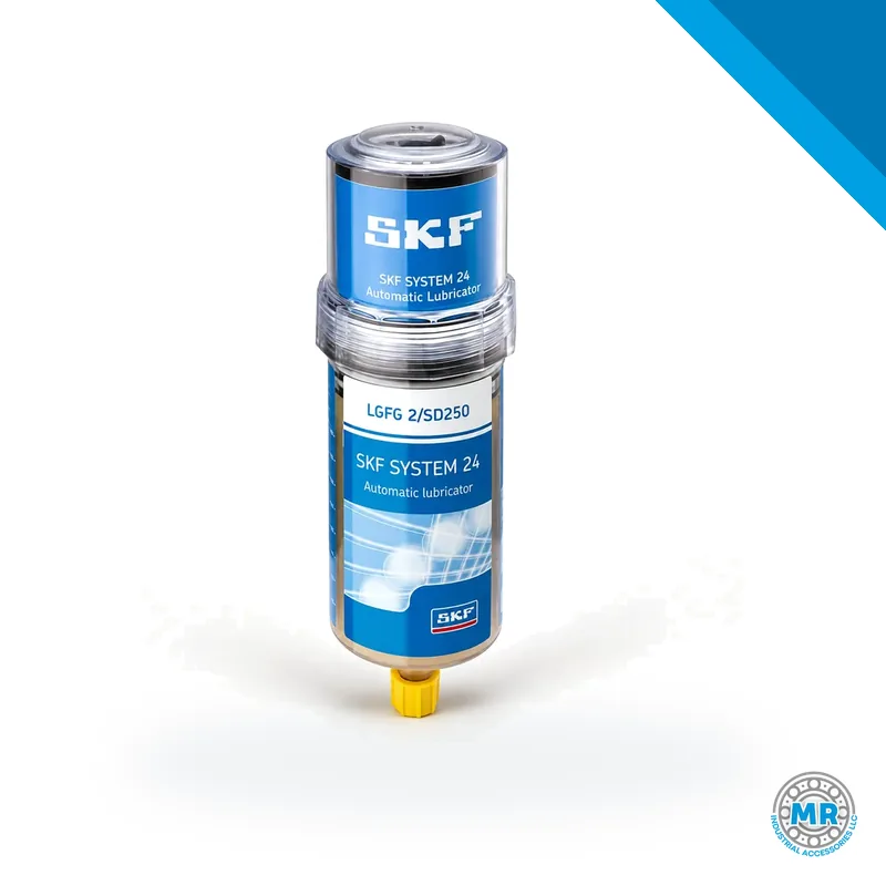 Single-point lubricator, cylindrical container with grease · SKF TLSD 250/FG2