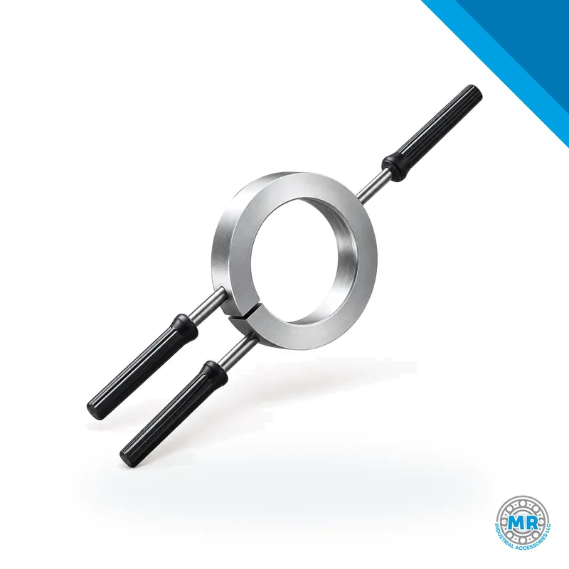 Aluminum heating ring with handles for removing inner rings · SKF TMBR NU314