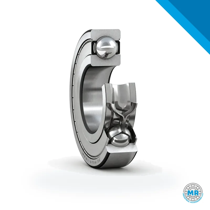 Stainless steel deep groove ball bearing with integrated seal · SKF WBB1-8706-2Z
