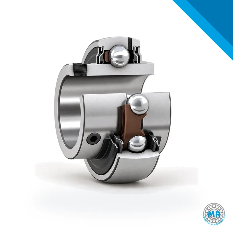 Insert bearing with set screw locking and extended inner ring · SKF YAR 210-2RF
