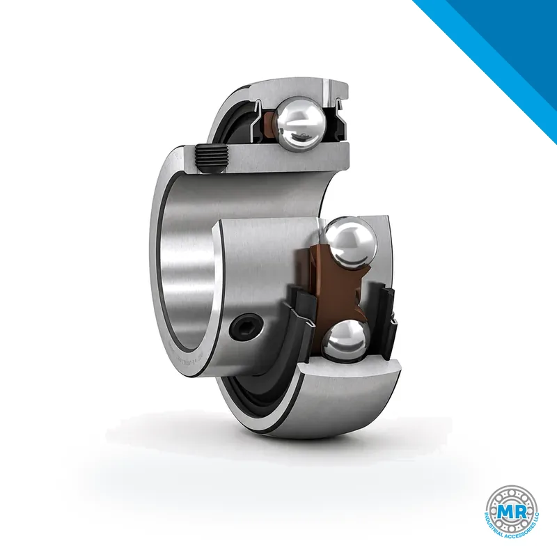 Y-bearing insert with spherical outer ring and threaded holes · SKF YAT 205