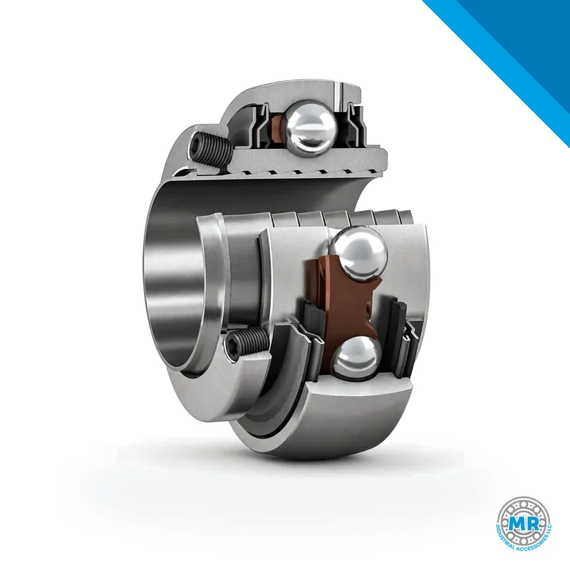 Insert bearing with two threaded holes in the outer ring · SKF YSP 206-103 SB-2F