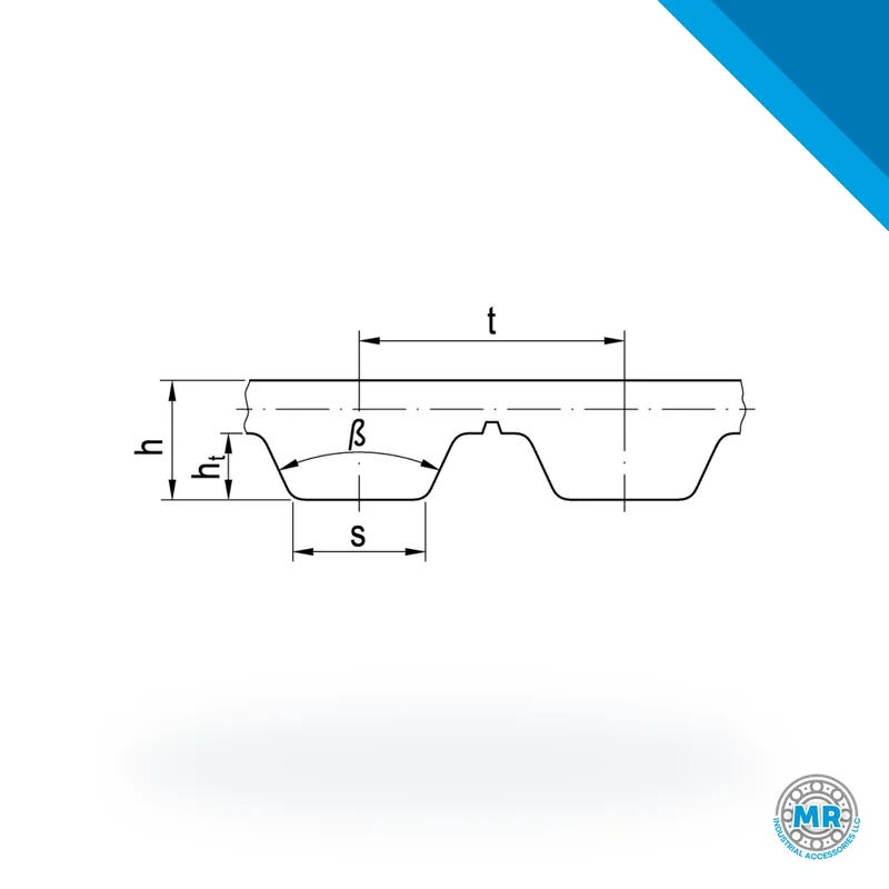 Optibelt Alpha Torque timing belt · OPTIBELT 12 AT10 / 880