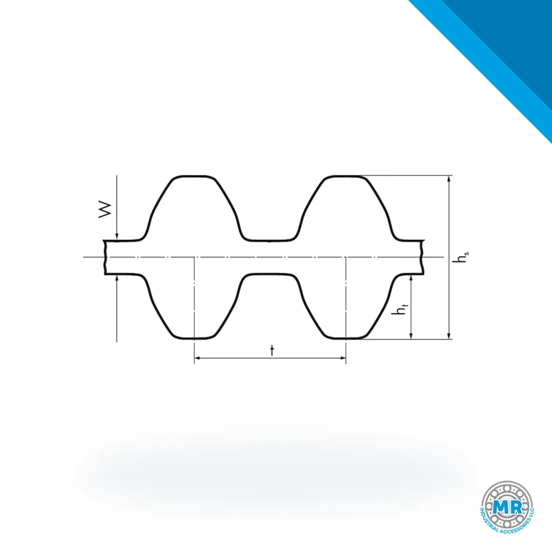 Optibelt STD double-sided timing belt · OPTIBELT DS8M 960
